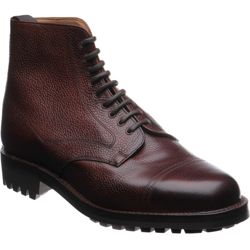 Cheaney Pennine II Rubber mens rubber-soled boots in burgundy