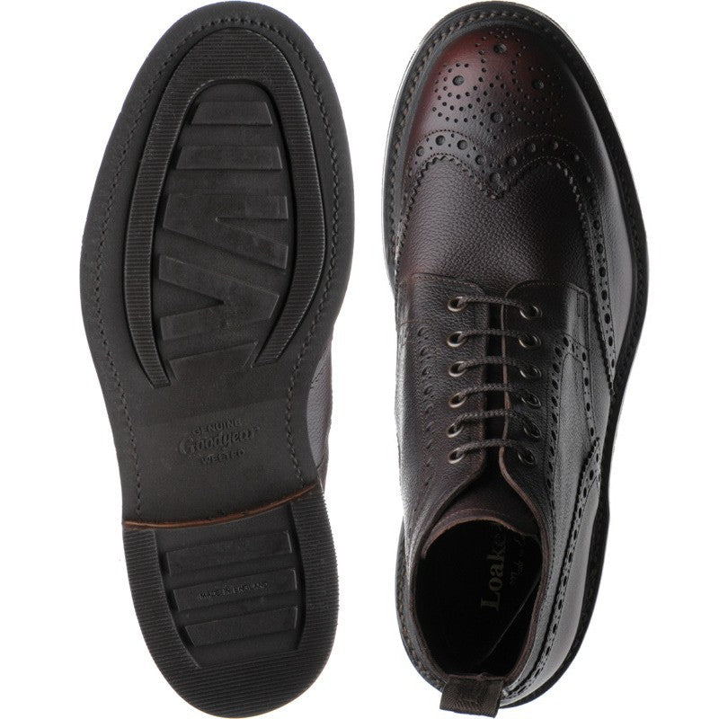 Product image for Loake Bedale in mahogany grain