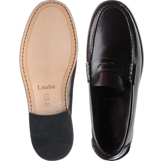 Product image for Loake Princeton in burgundy polished