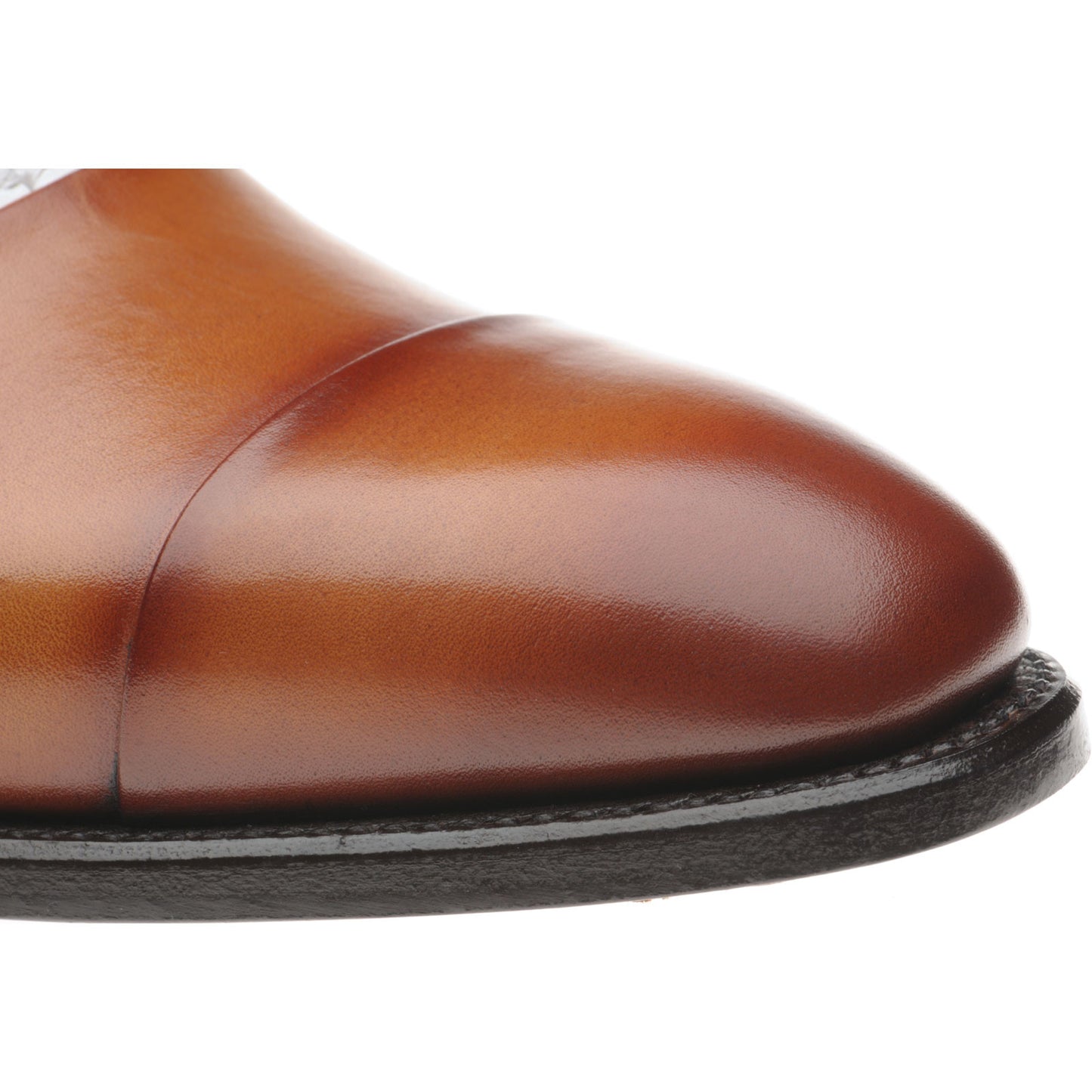 Herring Gusbourne mens two-tone Oxfords in brown and white calf