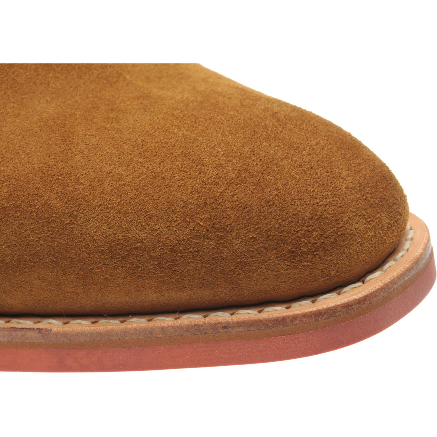 Product image for Herring Grays Rubber mens rubber-soled Chukka boots in ginger suede