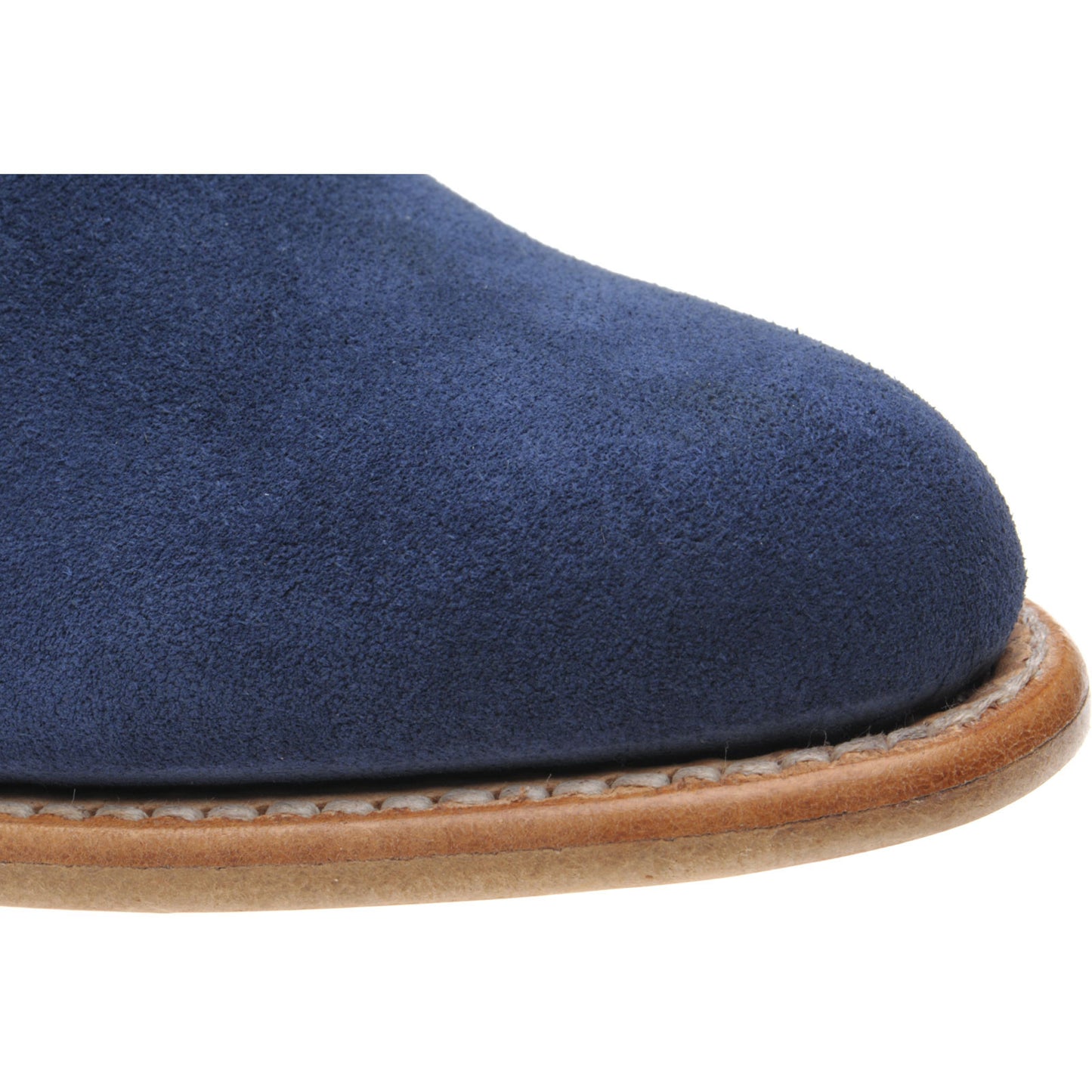 Product image for Barker Alexandra ladies boots in navy suede and cedar strap
