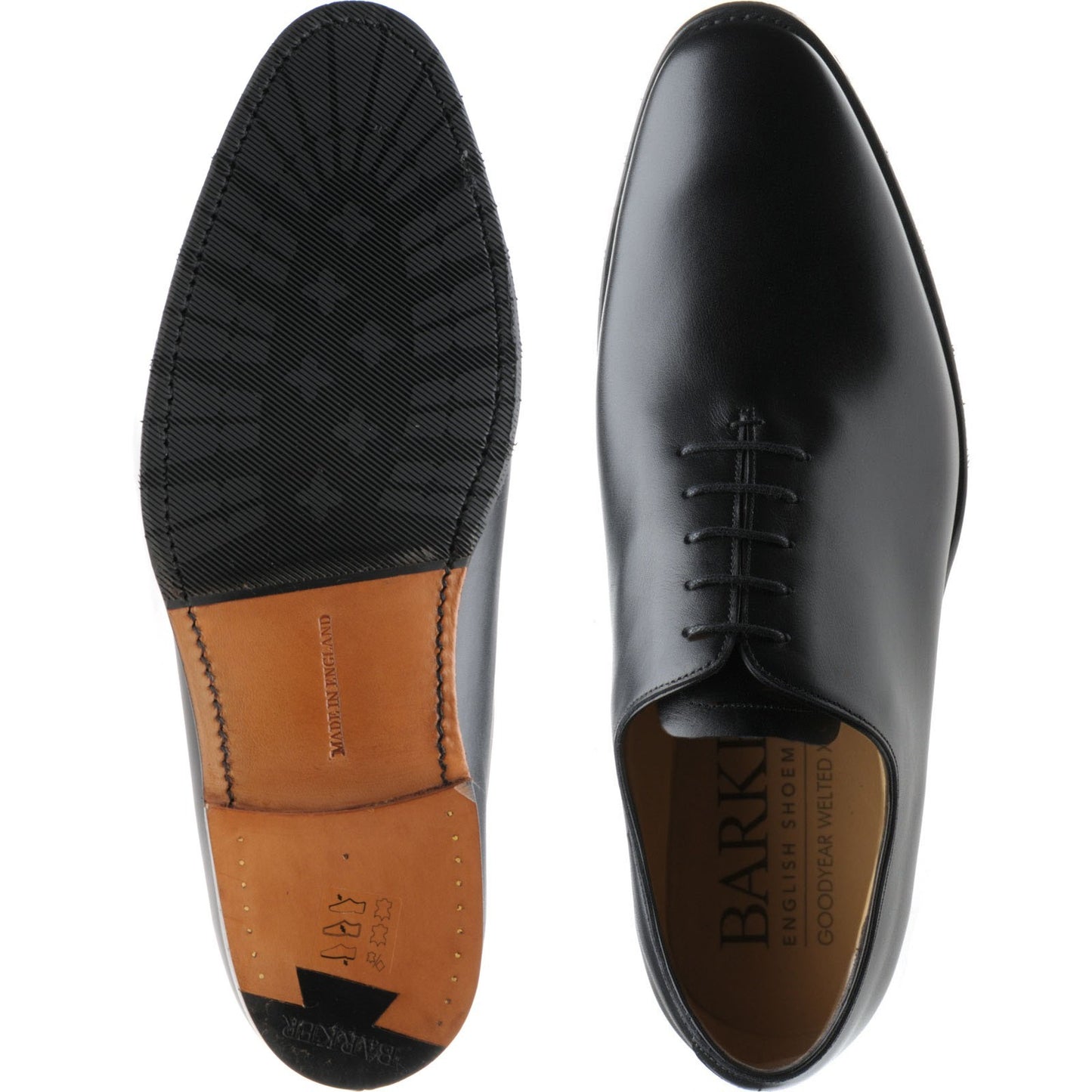 Product image for Barker Armstrong in black calf