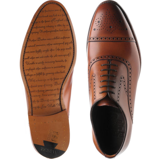 Product image for Barker Lerwick in antique rosewood calf