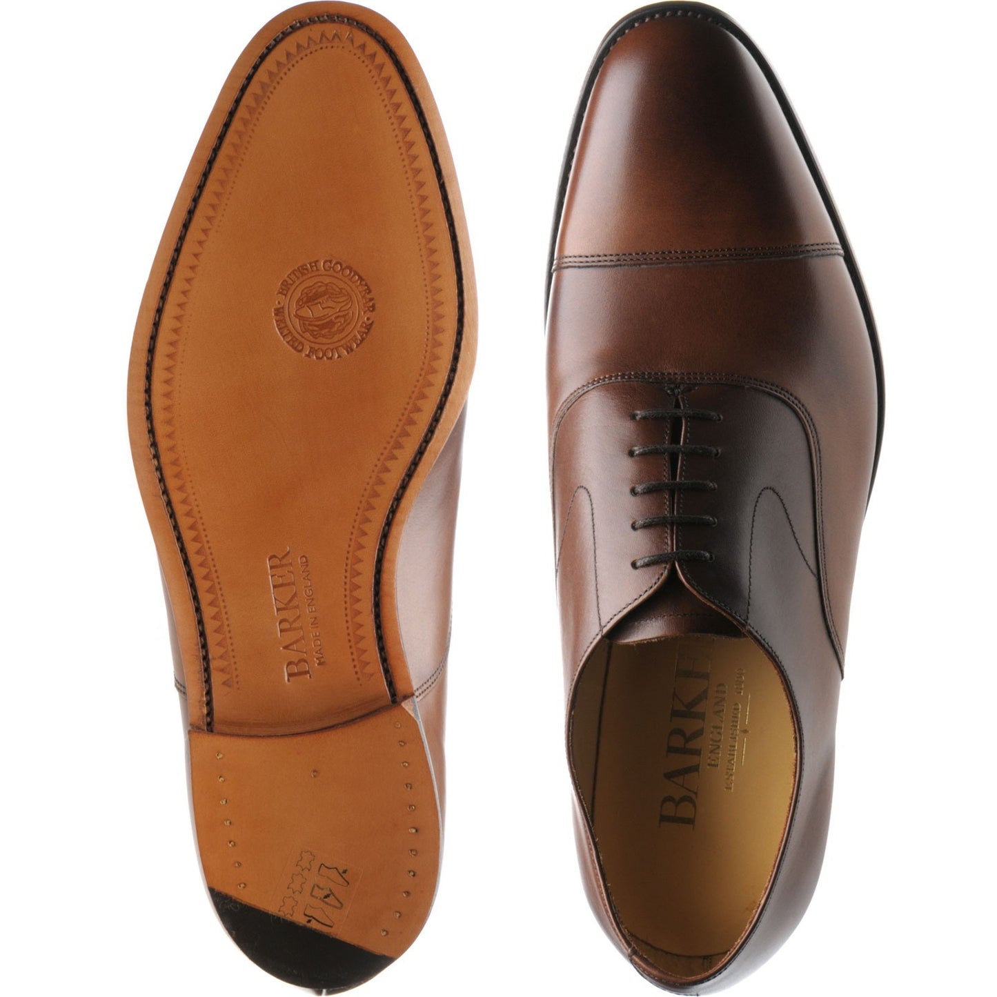 Product image for Barker Malvern in dark walnut calf