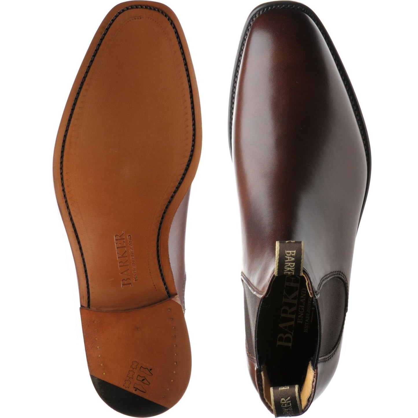 Product image for Barker Mansfield in walnut calf