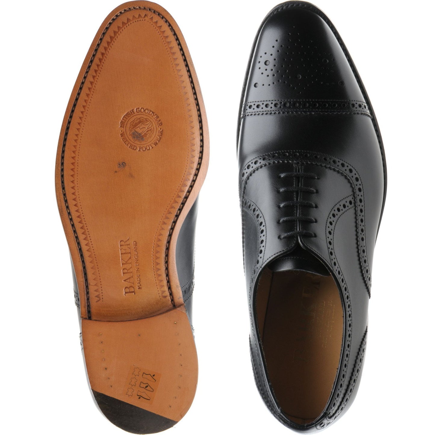 Product image for Barker Mirfield in black calf