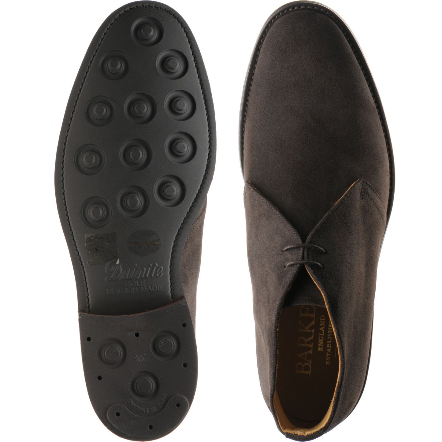 Product image for Barker Sandwell in dark brown suede
