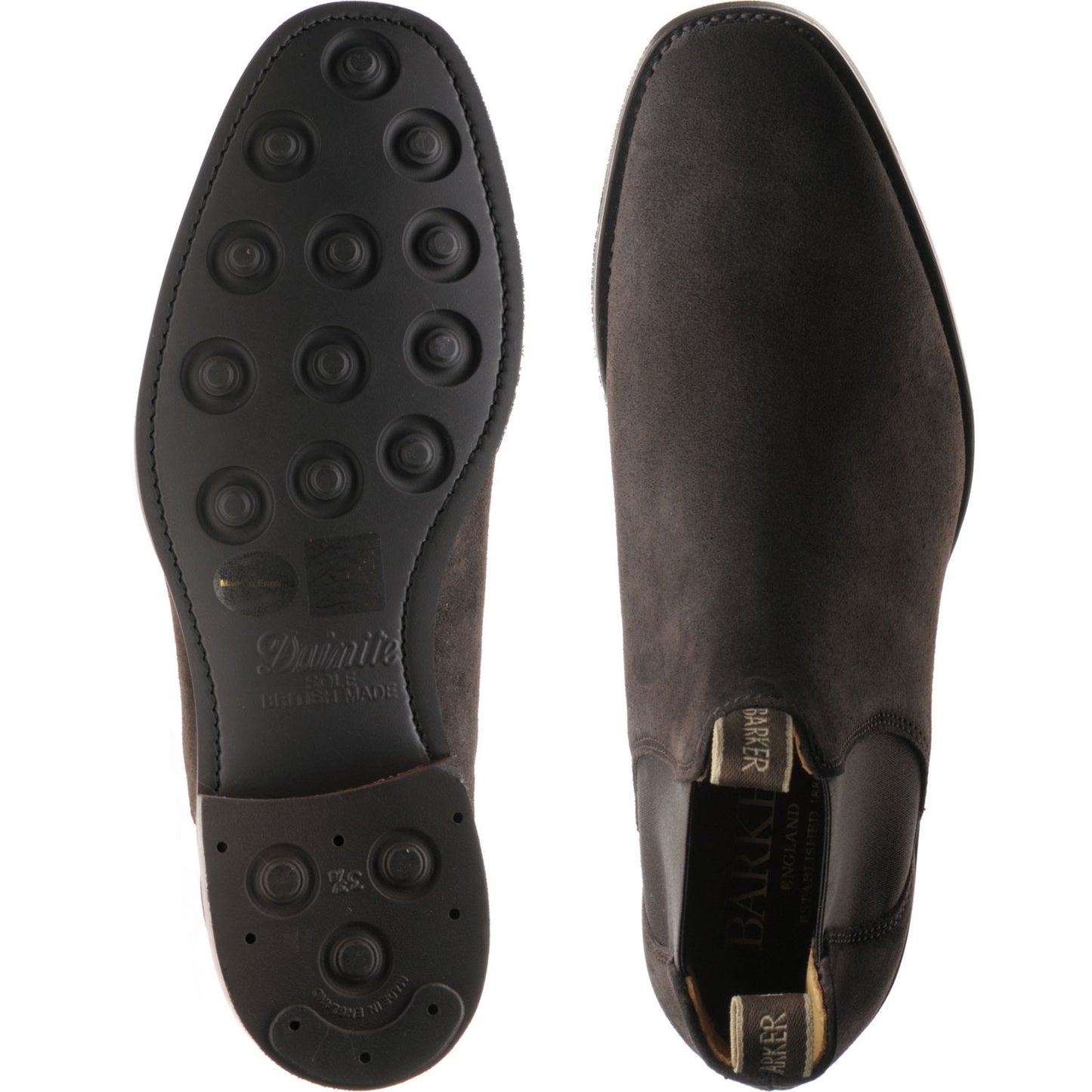 Product image for Barker Sutton in dark brown suede