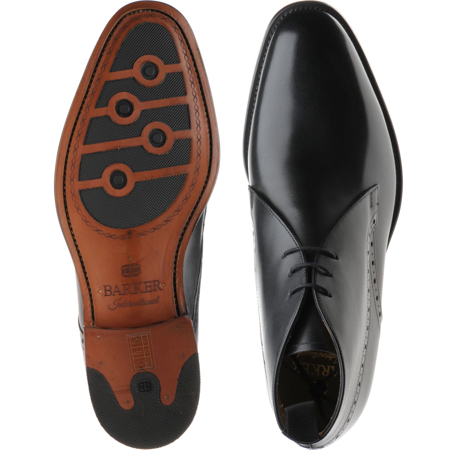 Product image for Barker Tyne in black calf