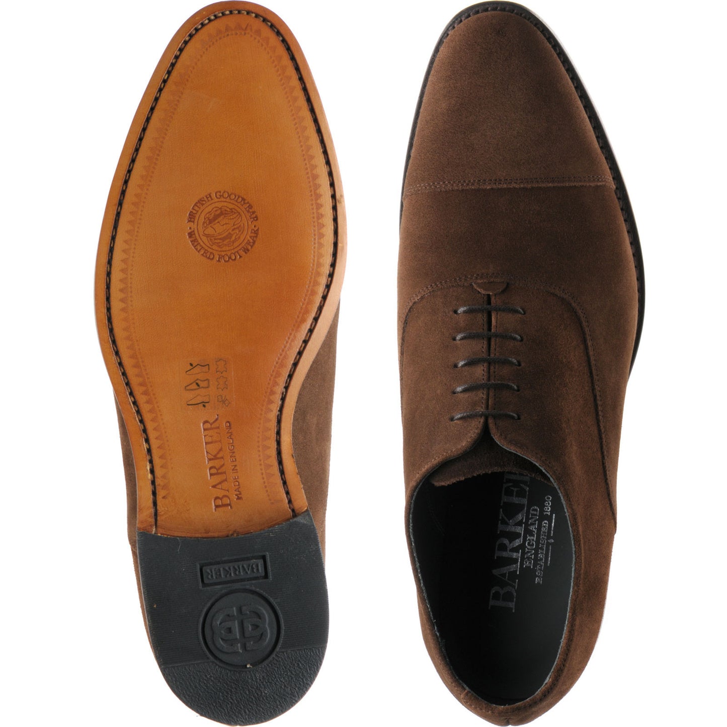 Product image for Barker Winsford in castagnia suede