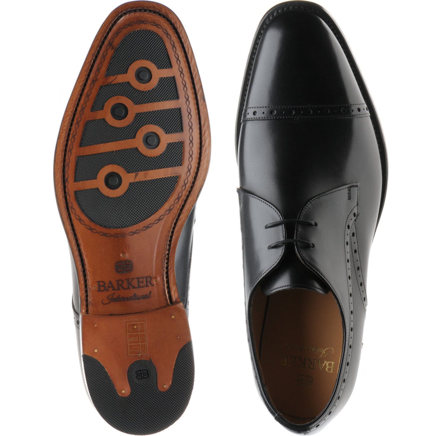 Product image for Barker Wye in black calf