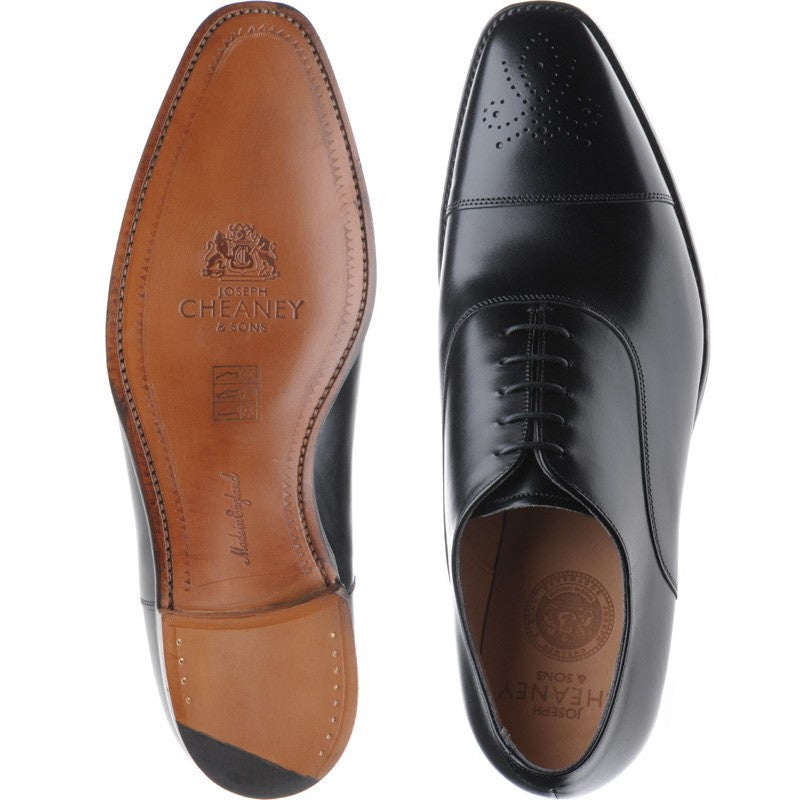 Product image for Cheaney Cambridge in black calf