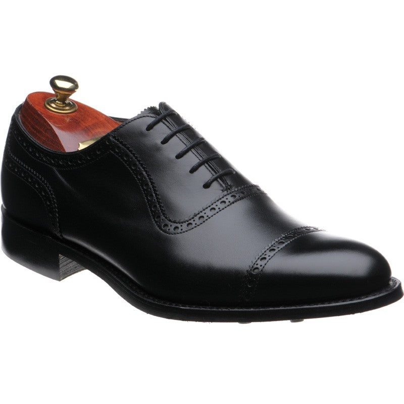 JOSEPH CHEANEY fenchurch 革靴　8F ブラック ビジネス Cheaney Fenchurch Rubber mens rubber-soled semi-brogues in black