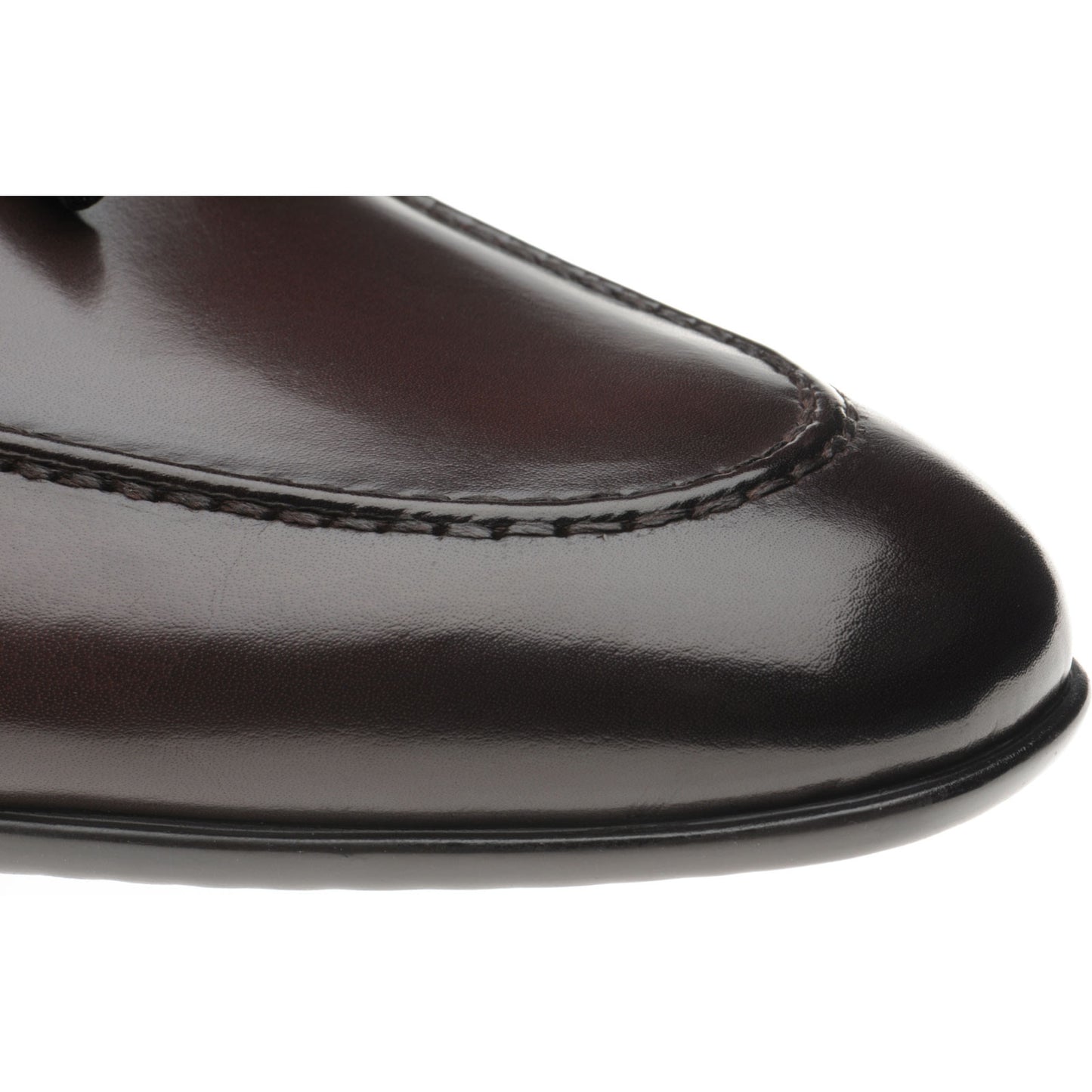 Product image for Herring Andalusia mens rubber-soled tasselled loafers in brown calf (second)