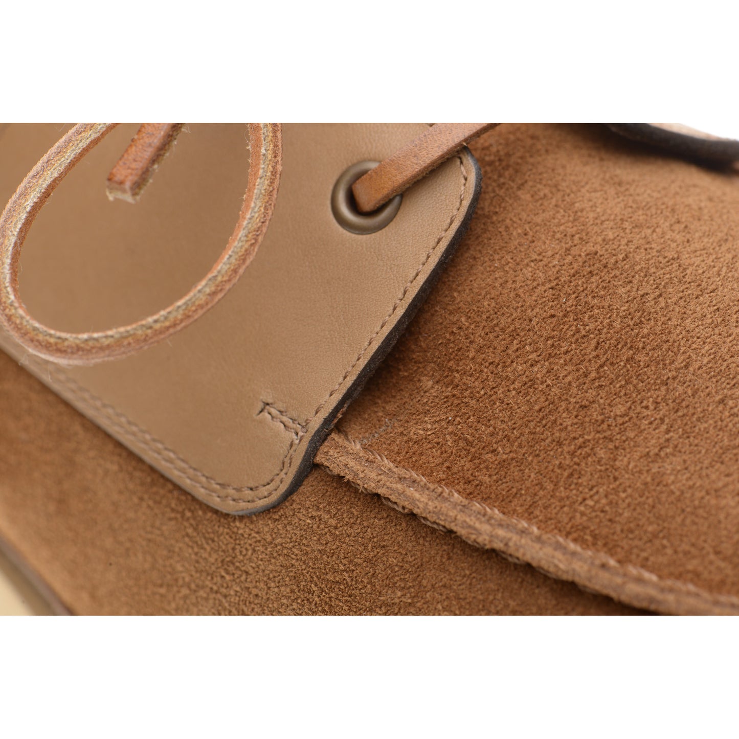 Product image for Herring Bayard mens rubber-soled deck shoes in tan suede