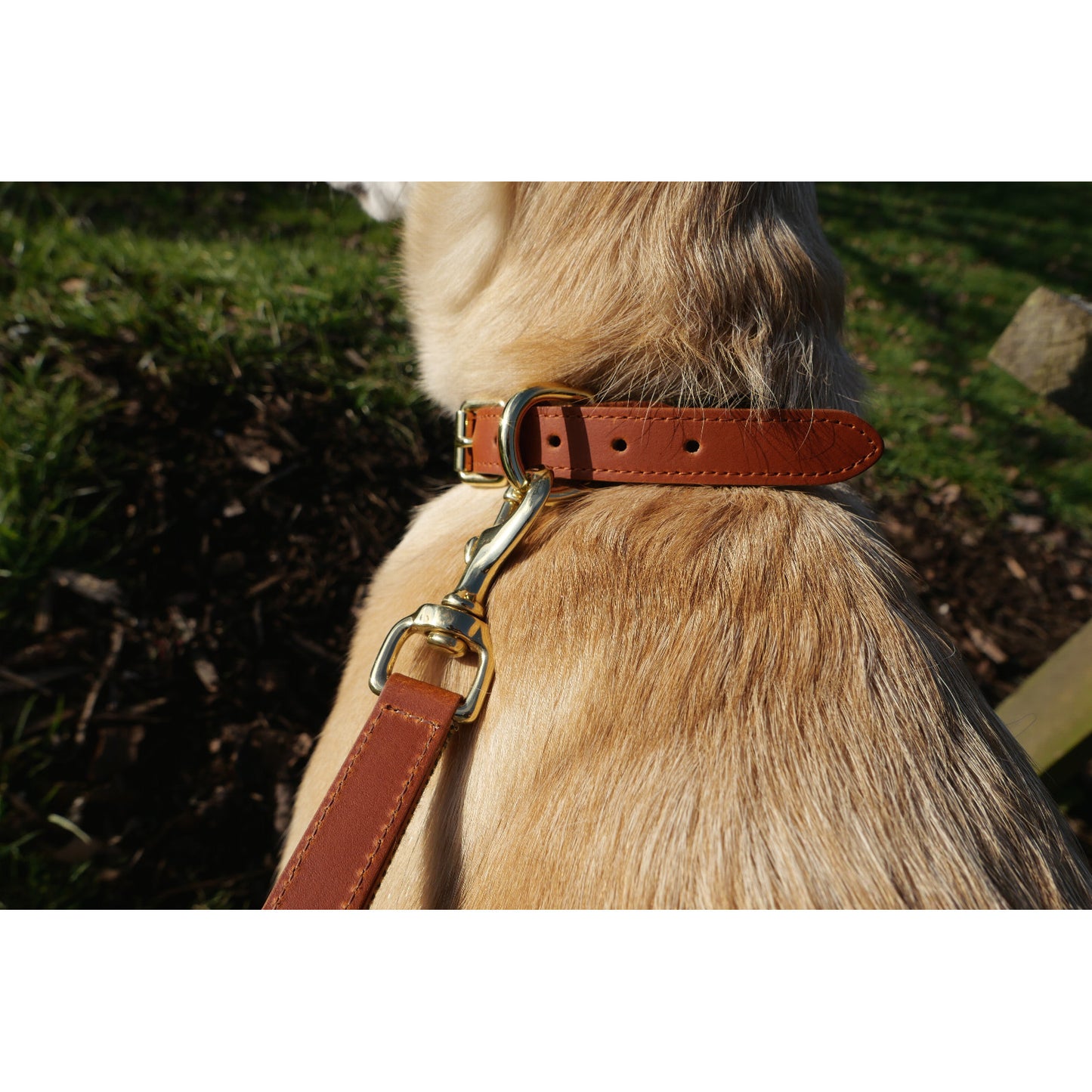 Product image for Herring Bonnie Dog Collar in tan and tweed