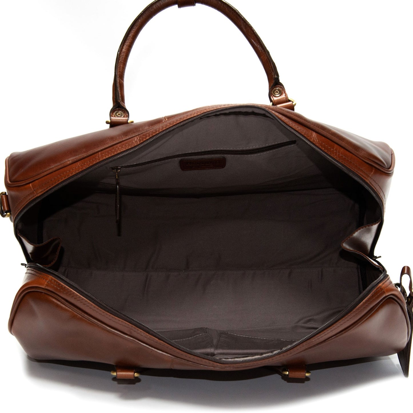 Product image for Herring Bovey Holdall in brandy calf (second)
