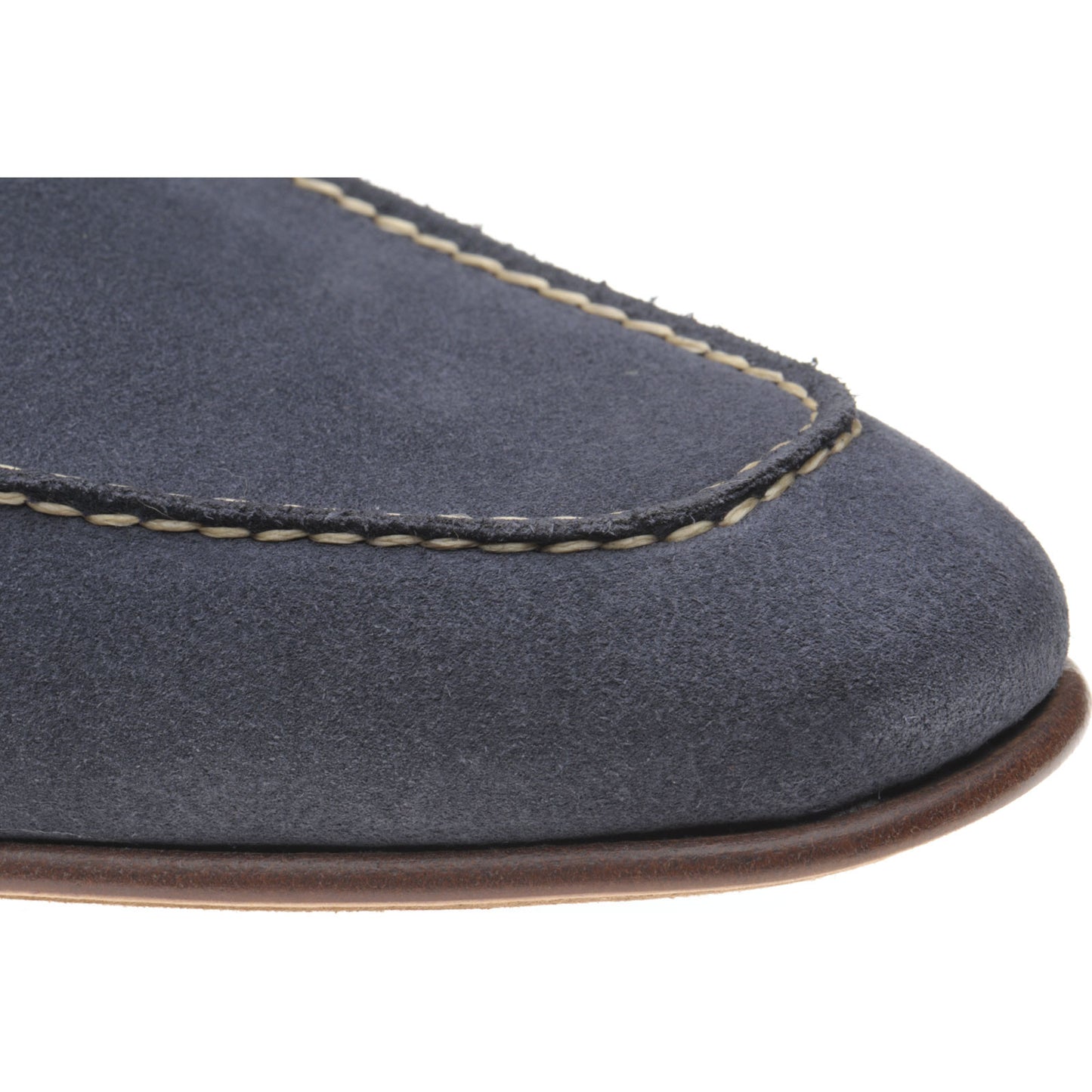 Product image for Herring Bridport mens hybrid-soled loafers in grey suede