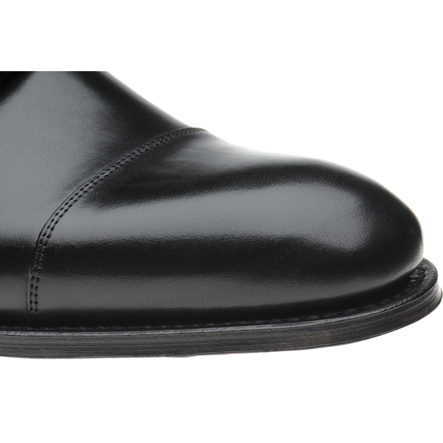 Product image for Herring Carlisle mens monk shoes in black calf (second)