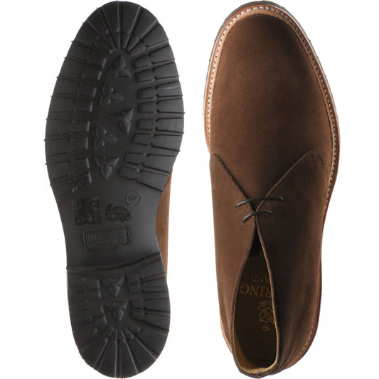 Product image for Herring Cirencester mens rubber-soled boots in castagnia suede