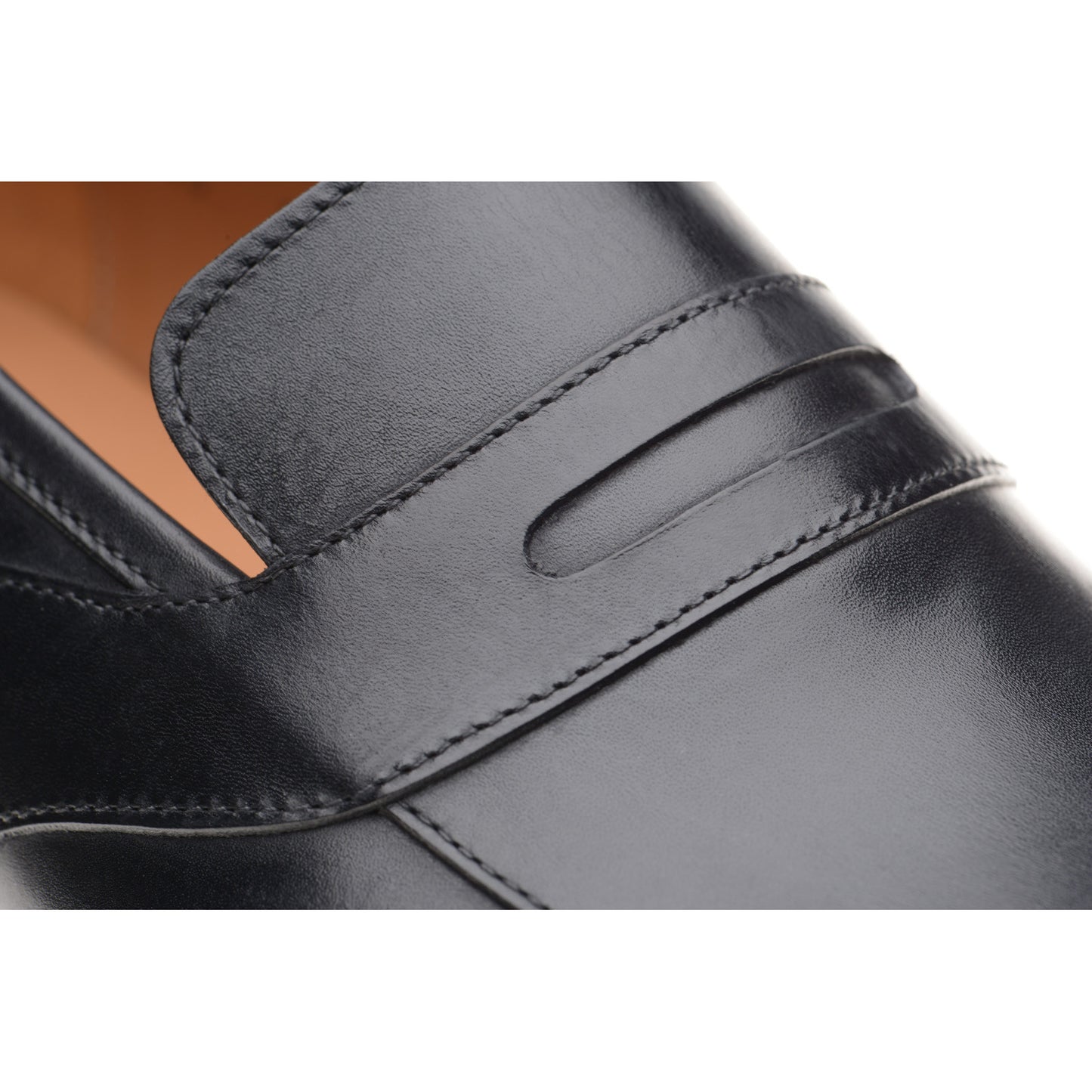 Product image for Herring Cleveland mens loafers in black calf