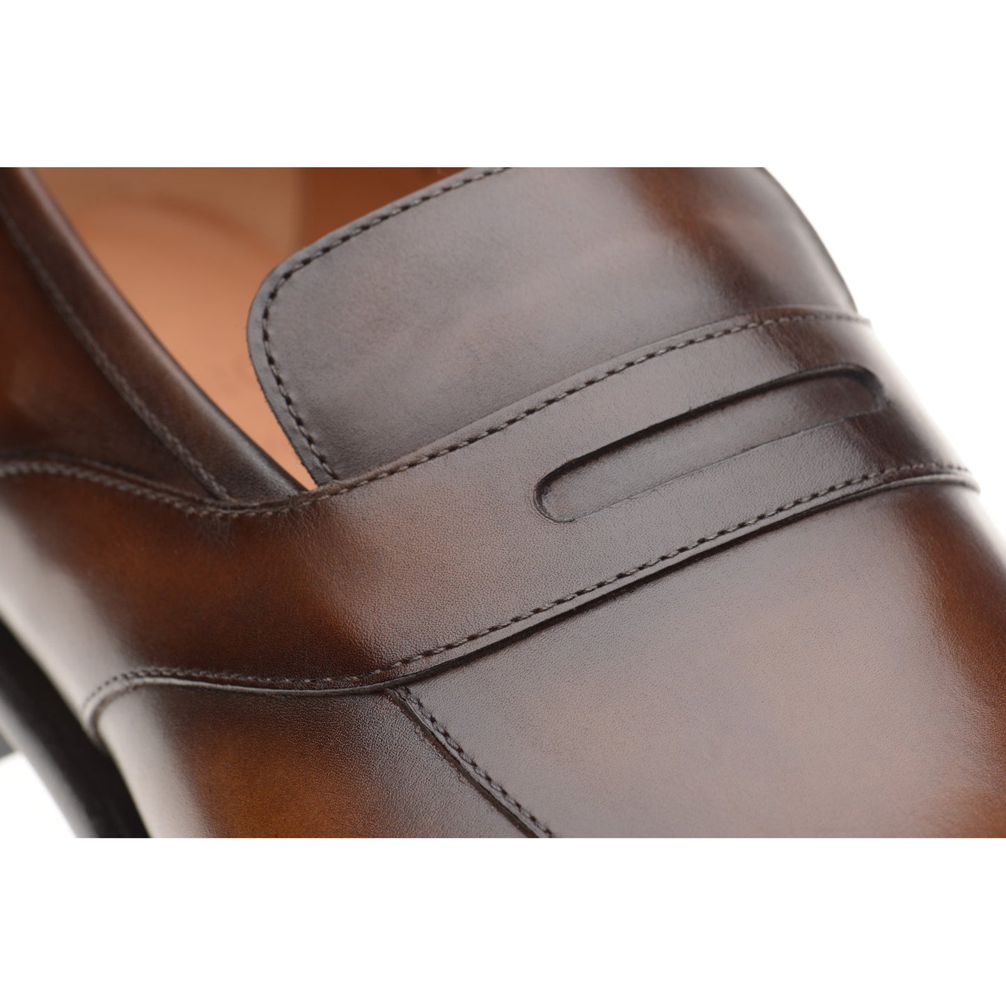 Product image for Herring Cleveland mens loafers in tobacco calf