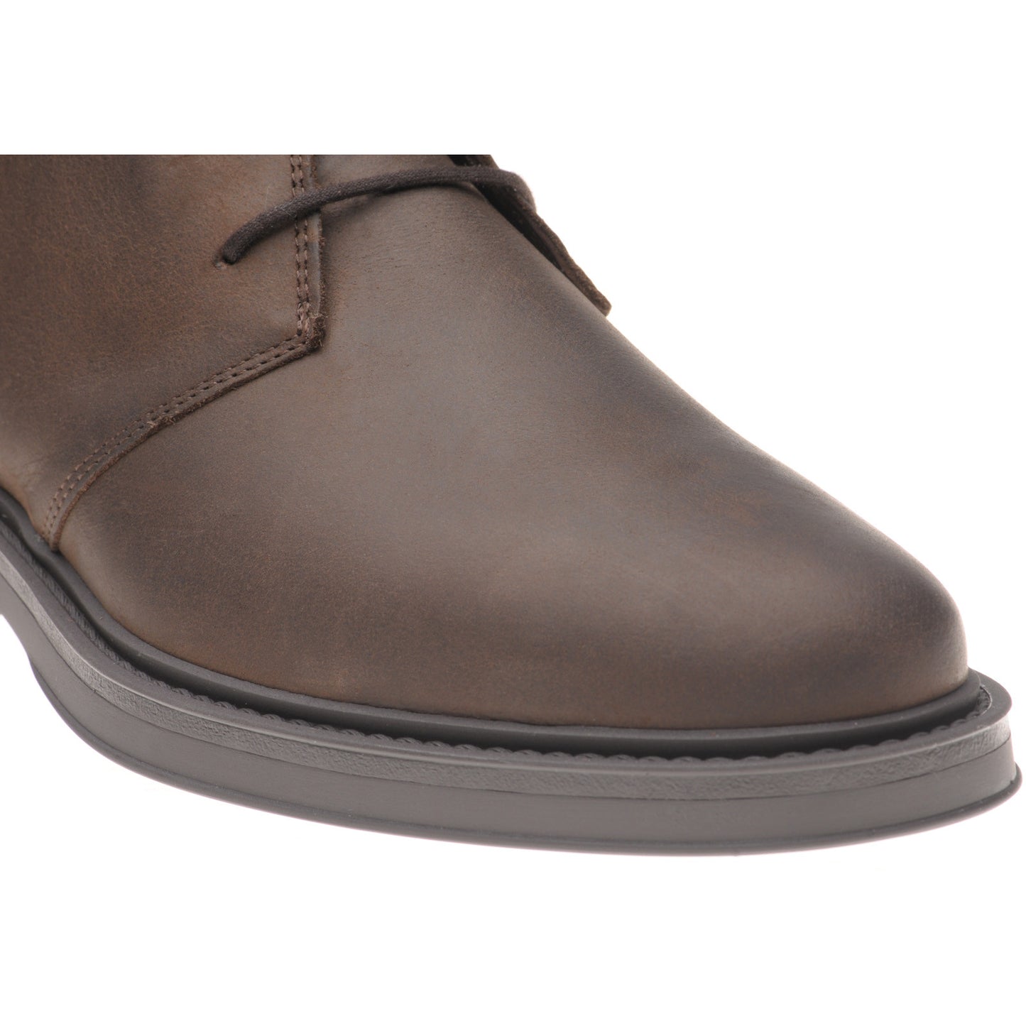Product image for Herring Forge mens rubber-soled Chukka boots in brown waxy (second)