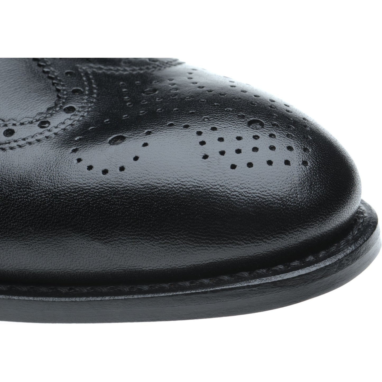 Product image for Herring Gosport mens brogues in black calf (second)