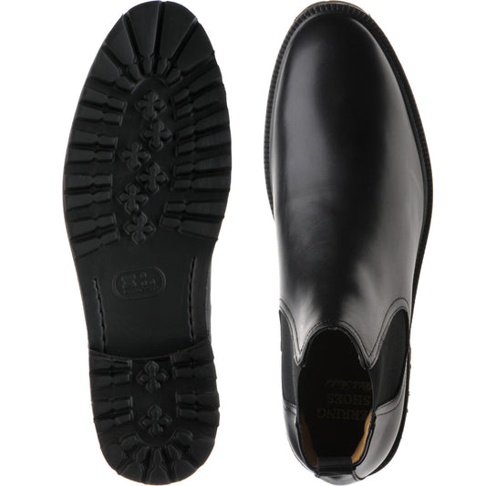 Product image for Herring Grange mens rubber-soled boots in black calf (second)