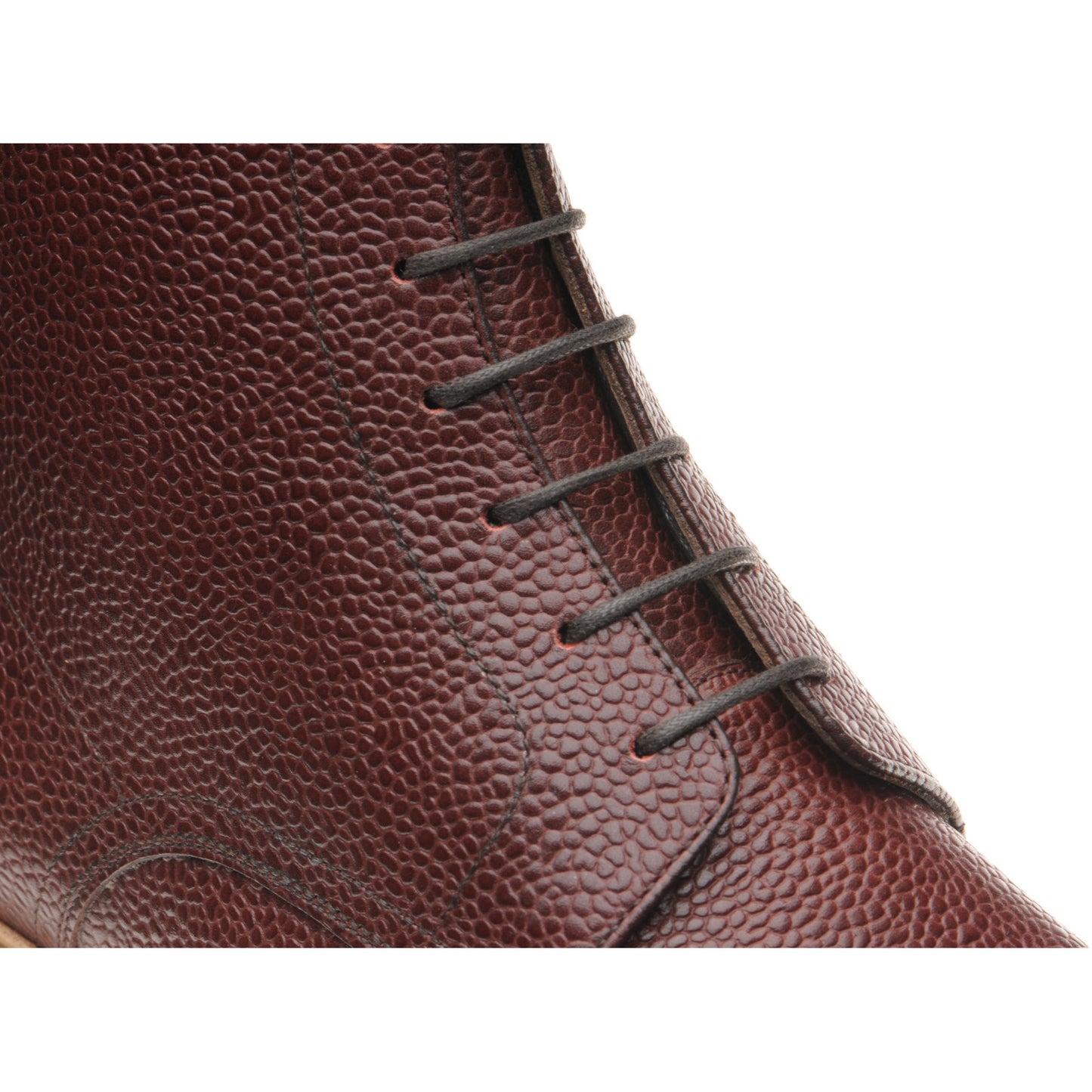Product image for Herring Grantham Rubber mens rubber-soled boots in burgundy grain