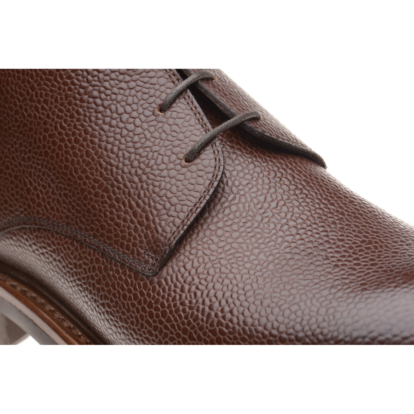 Product image for Herring Hook mens rubber-soled Chukka boots in dark brown grain
