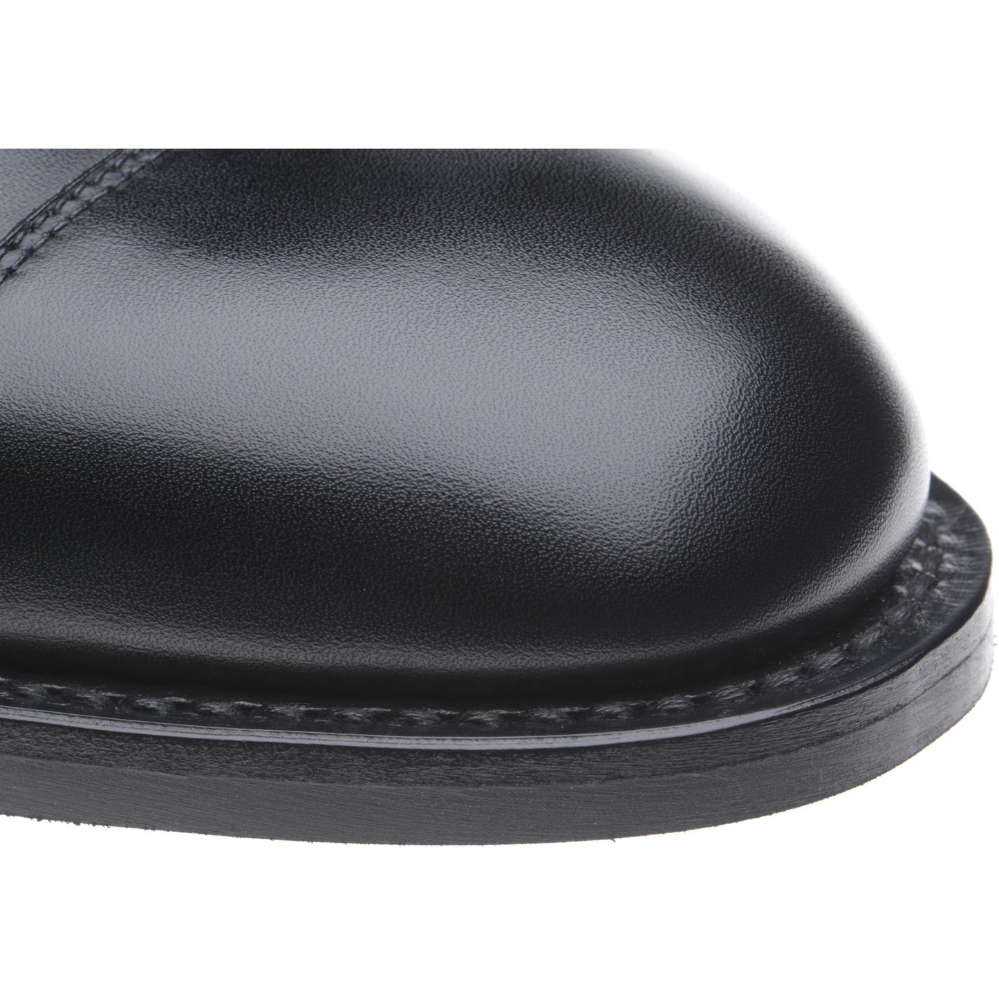 Product image for Herring Knightsbridge R mens rubber-soled Oxfords in black calf (second)