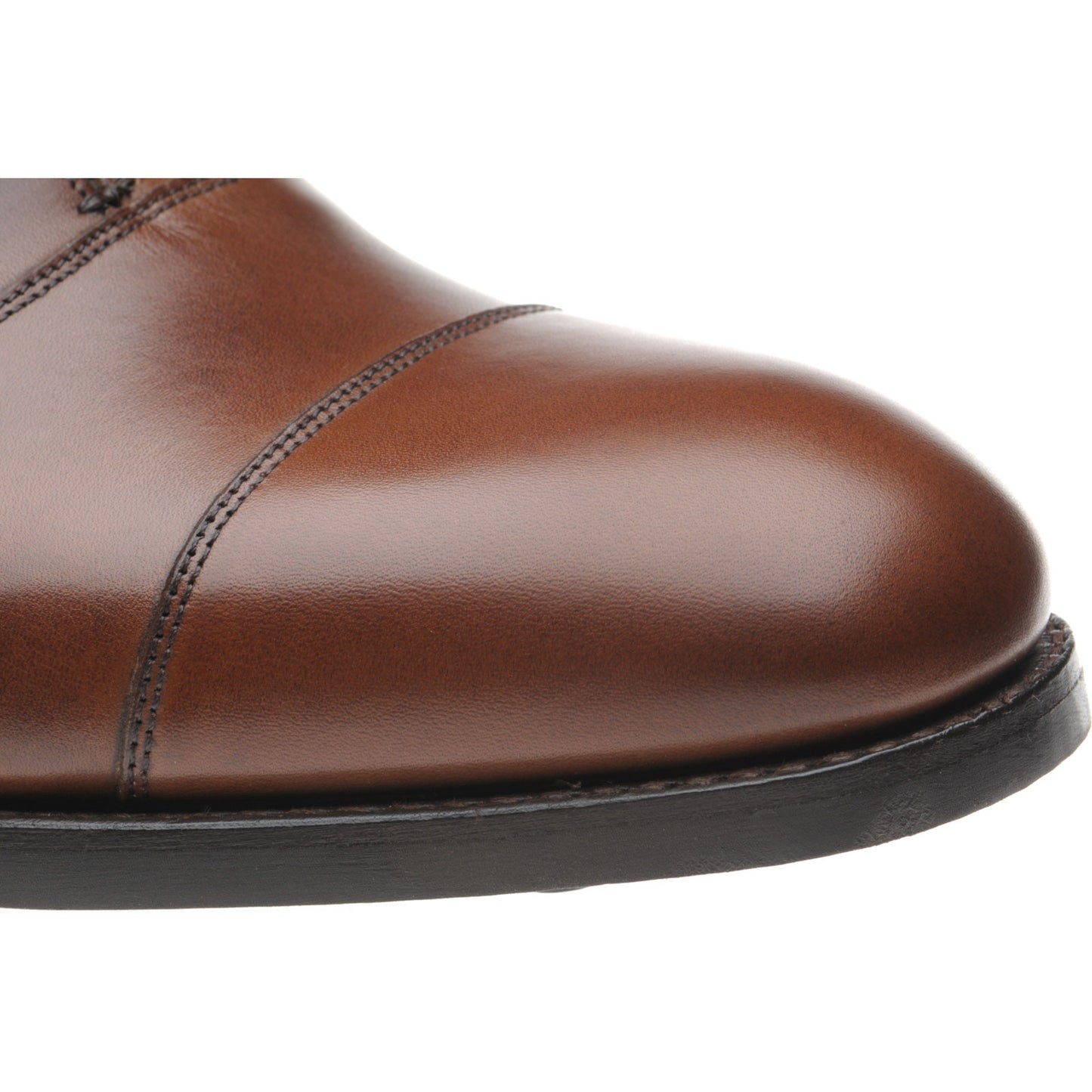 Product image for Herring Knightsbridge R mens rubber-soled Oxfords in mahogany calf (second)