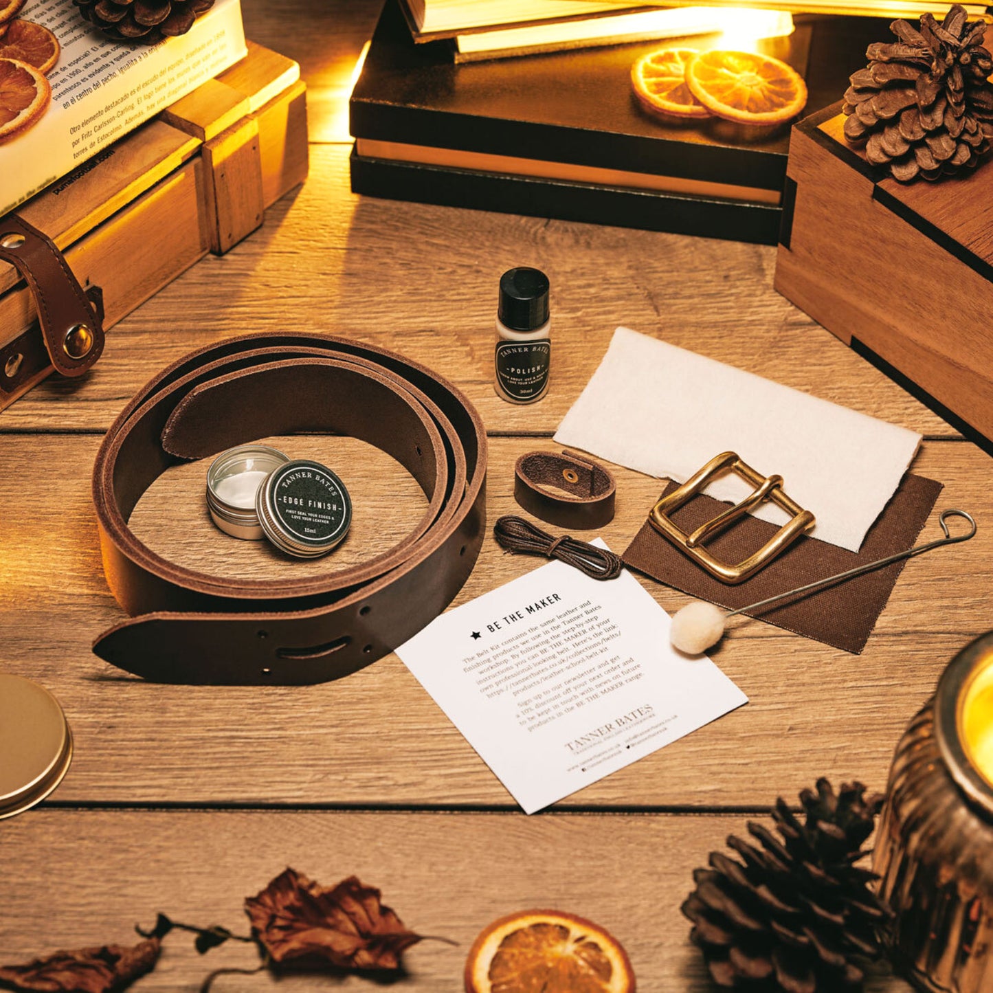 Product image for Herring Make Your Own Belt Kit in cocoa calf