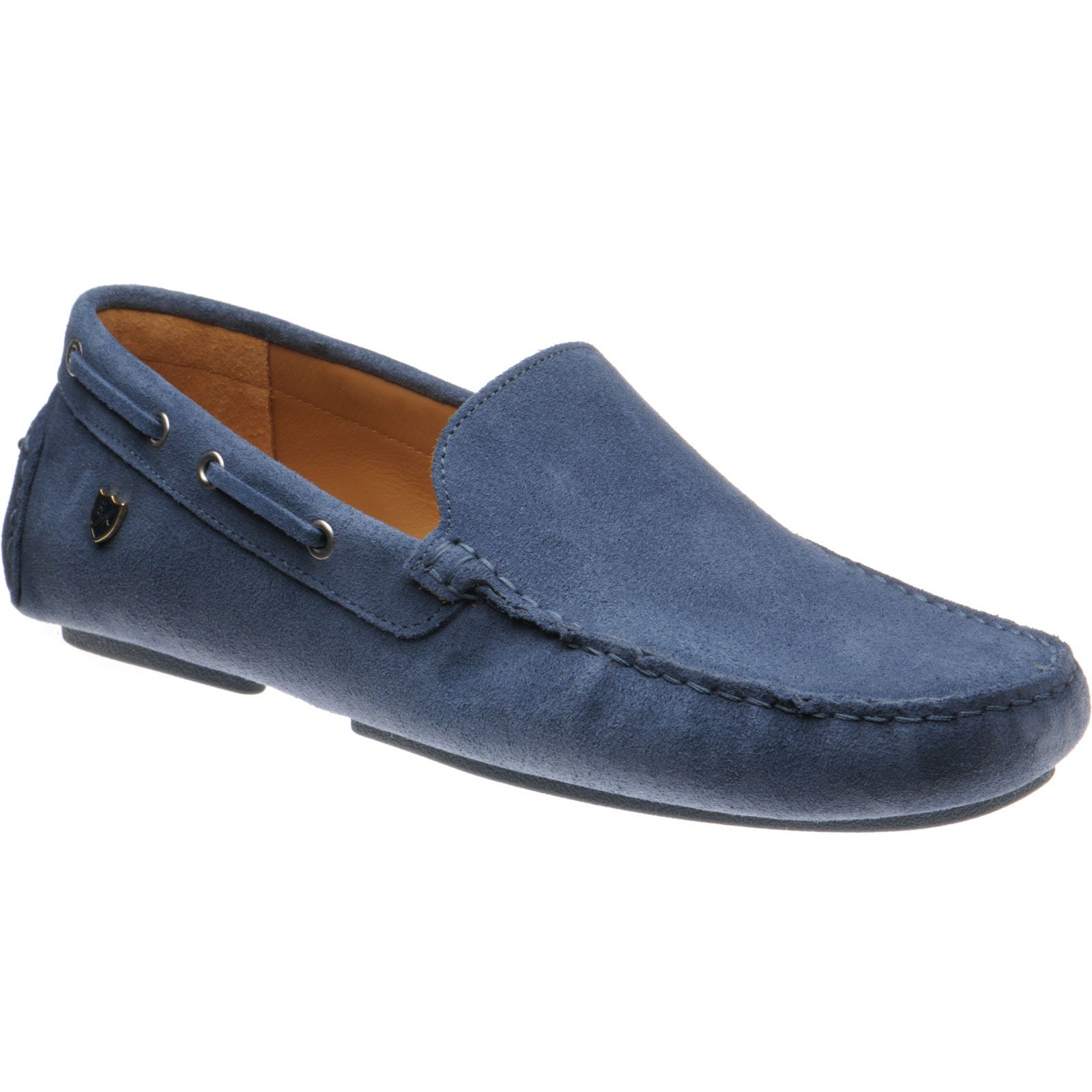 Herring Maranello II mens rubber-soled driving moccasins in blue