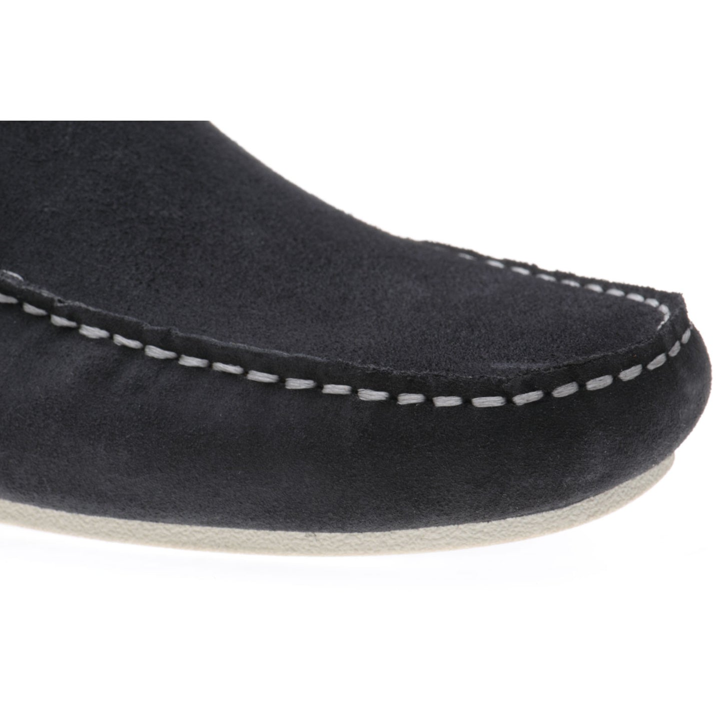 Product image for Herring Maranello II mens rubber-soled driving moccasins in navy suede