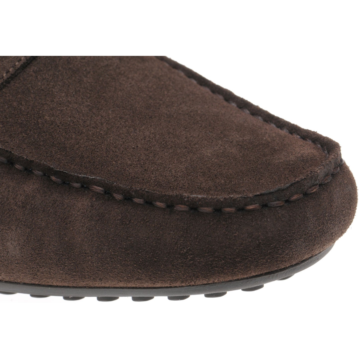 Product image for Herring Murlo II mens rubber-soled driving moccasins in chocolate suede