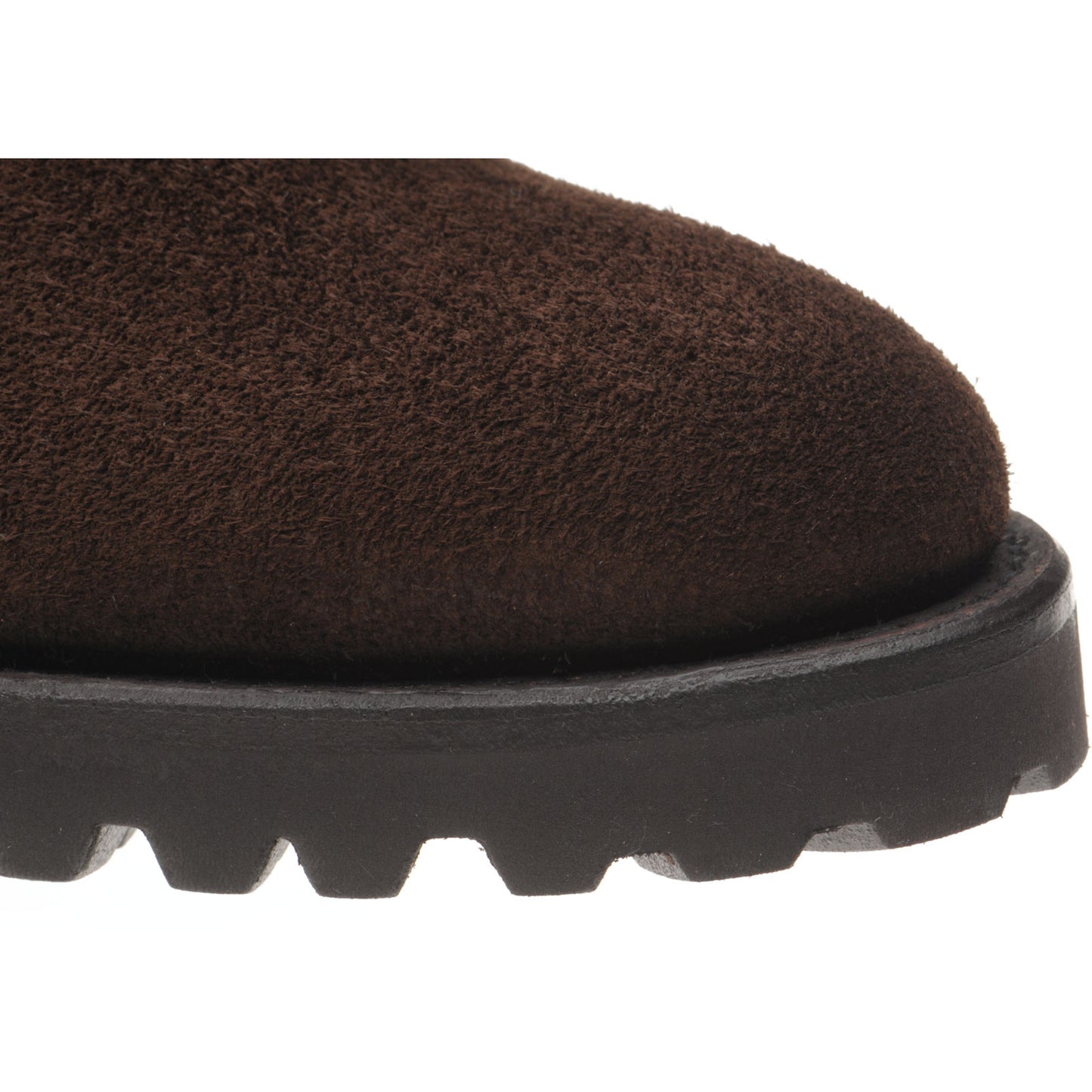 Product image for Herring Oxney mens rubber-soled Chelsea boots in dark brown suede