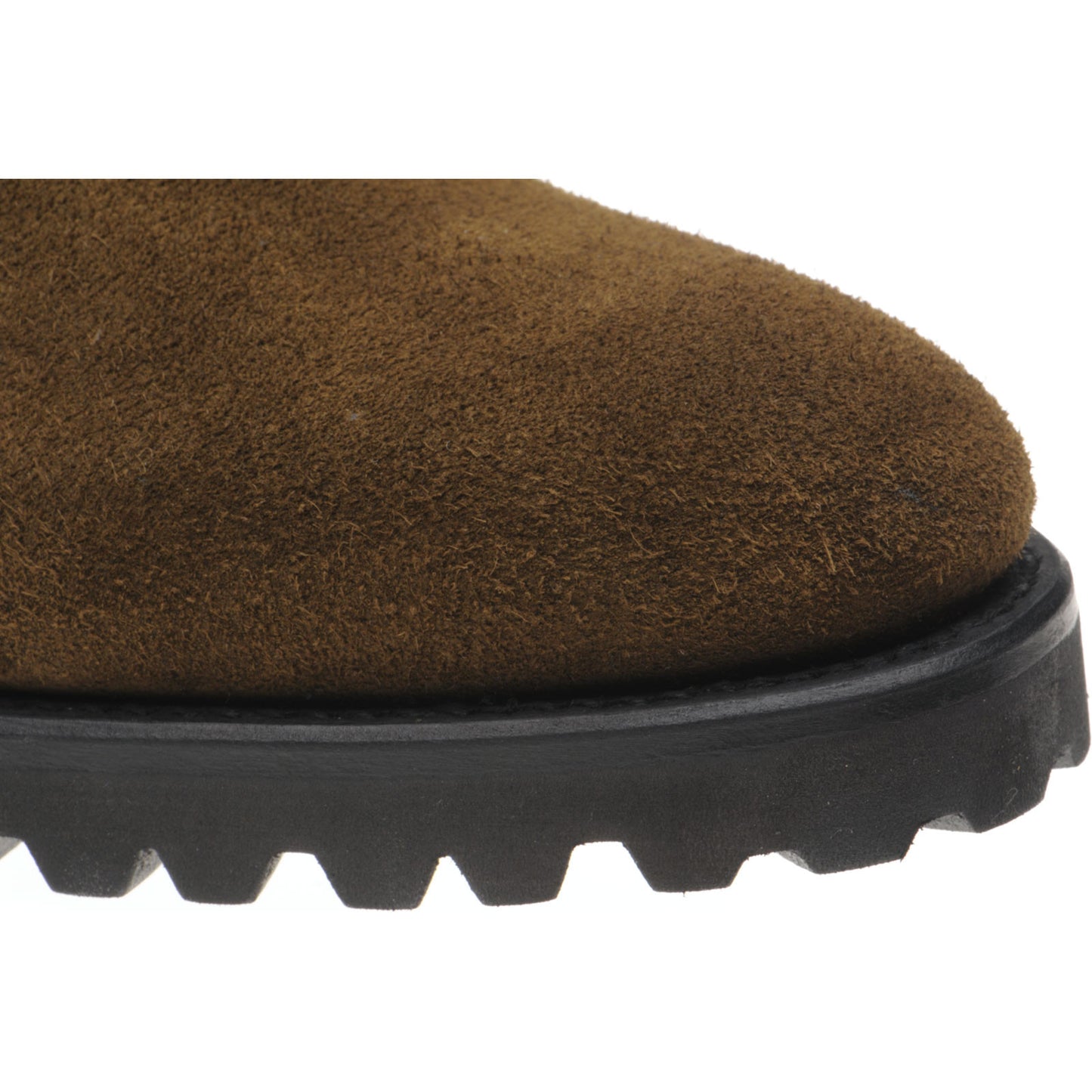 Product image for Herring Oxney mens rubber-soled Chelsea boots in dark green suede