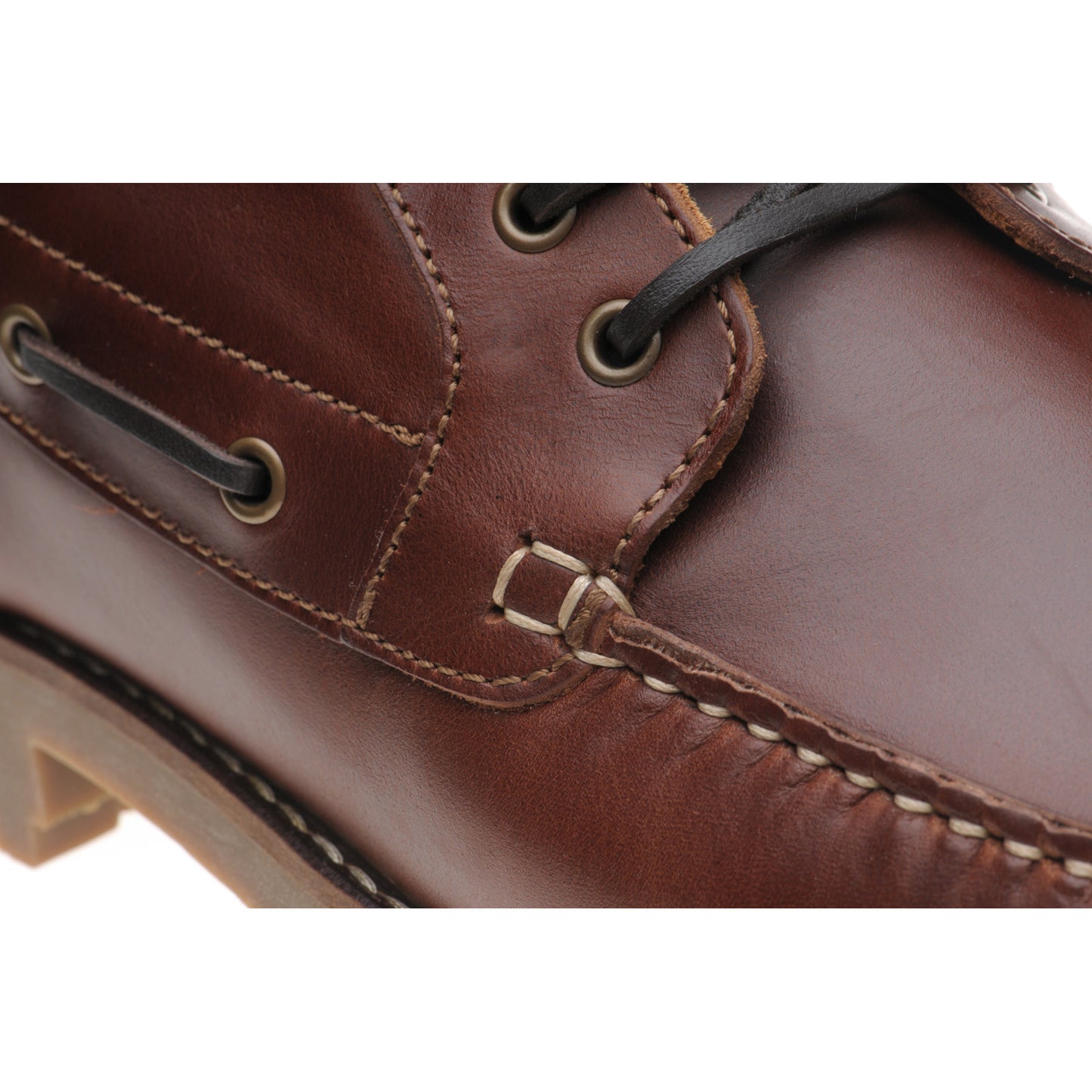 Product image for Herring Rockall mens rubber-soled boots in chestnut (second)