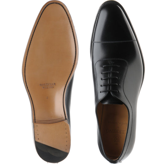 Product image for Herring Rodington mens Oxfords in black calf (second)