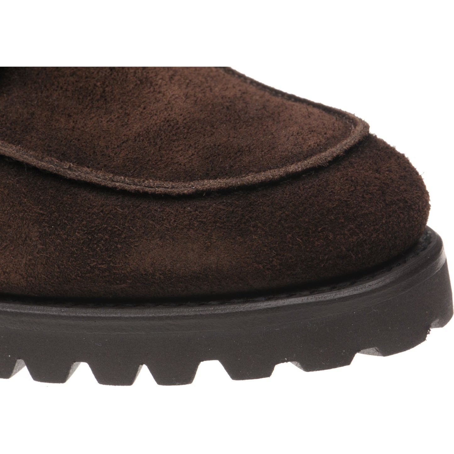 Product image for Herring Sharpham mens rubber-soled boots in dark brown suede