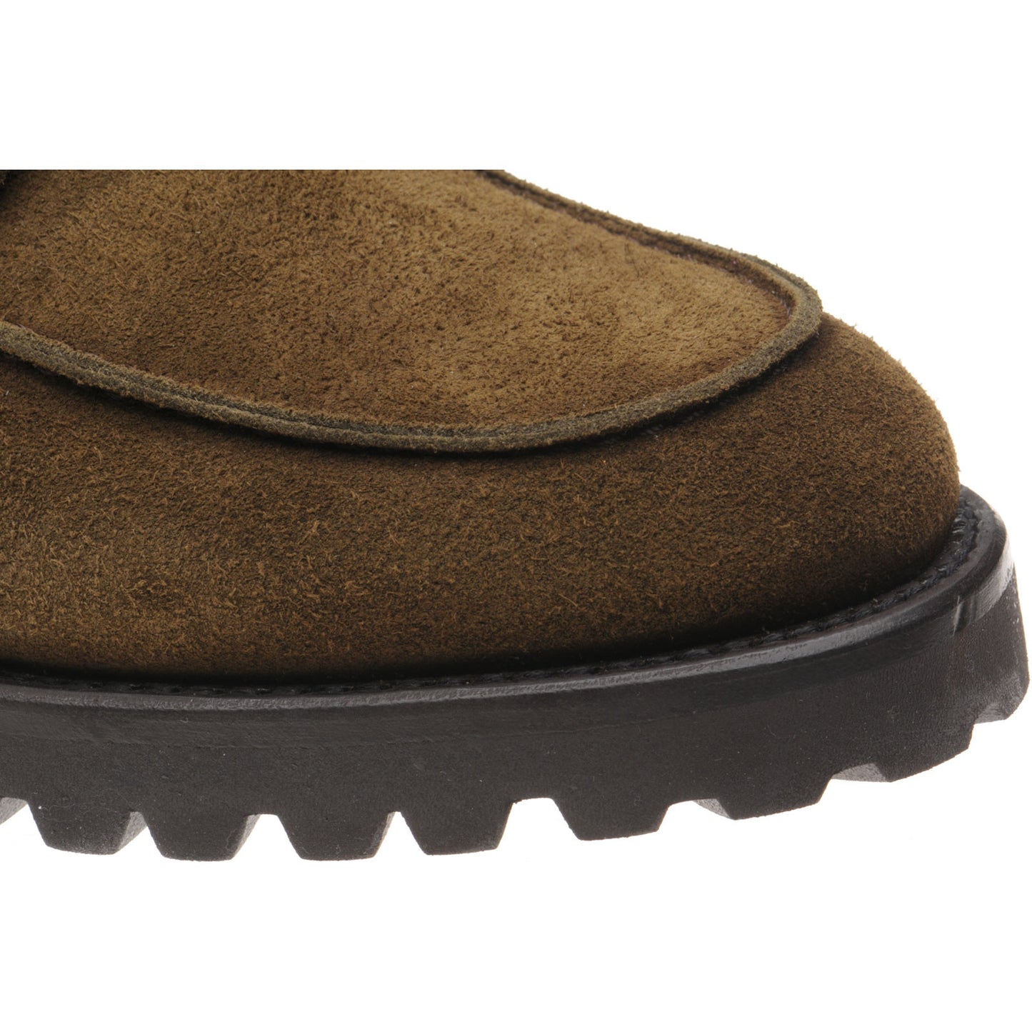 Product image for Herring Sharpham mens rubber-soled boots in dark green suede