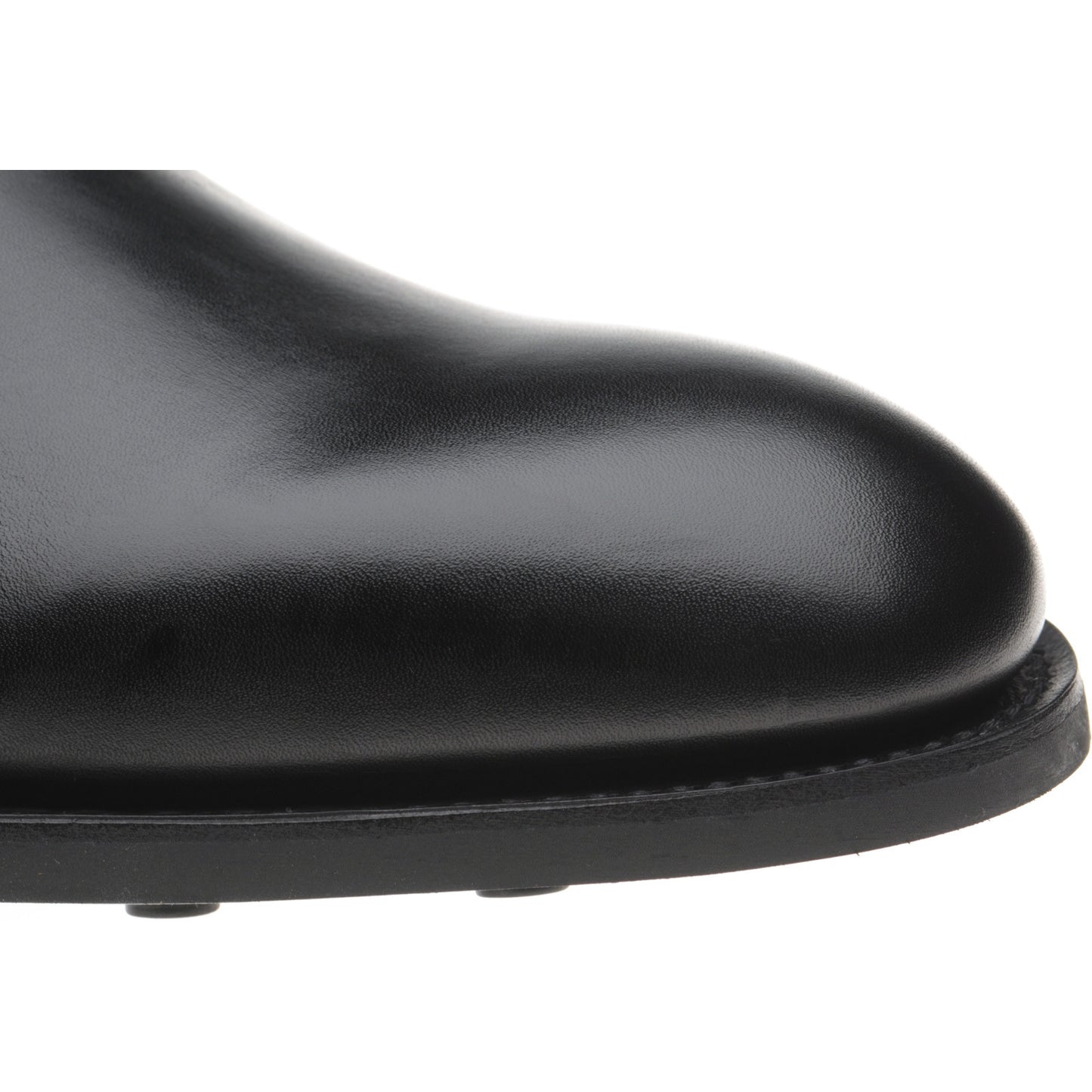 Product image for Herring Taverner Rubber mens rubber-soled Chelsea boots in black calf