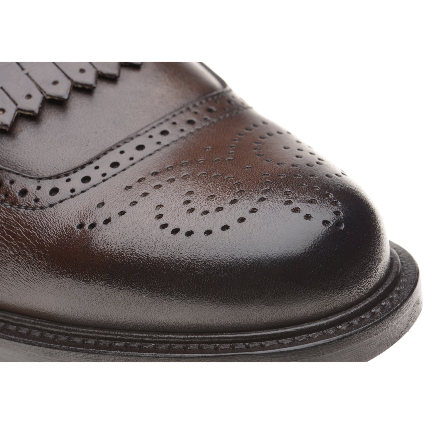Product image for Herring Vecchio mens hybrid-soled monk shoes in dark brown calf