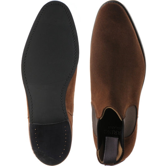 Product image for Herring Wilson Rubber mens rubber-soled Chelsea boots in snuff suede