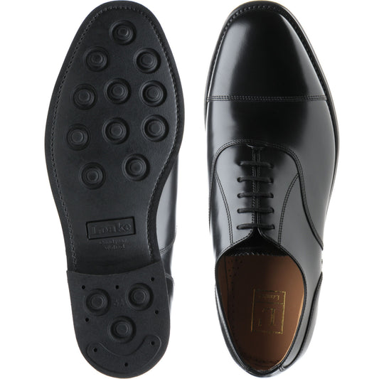 Product image for Loake 300 mens rubber-soled Oxfords in black polished (second)