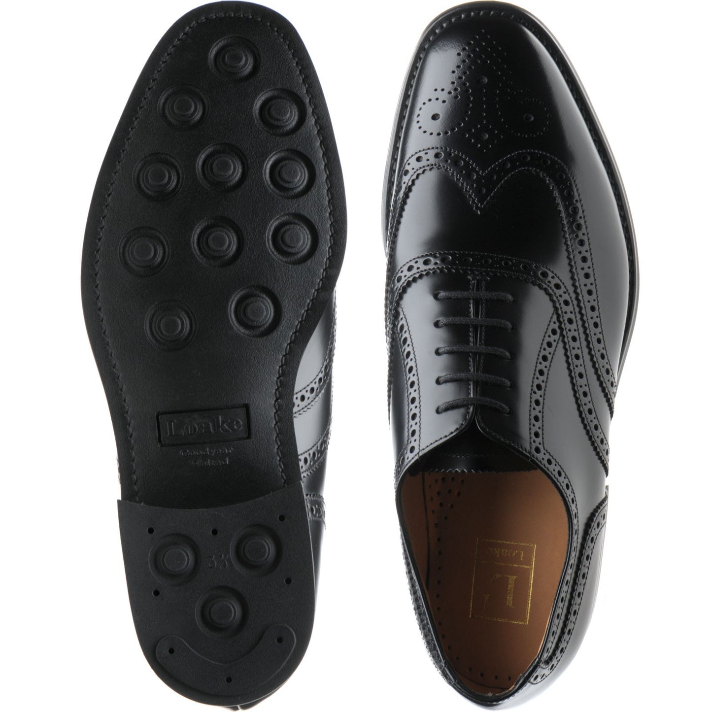 Product image for Loake 302 in black polished