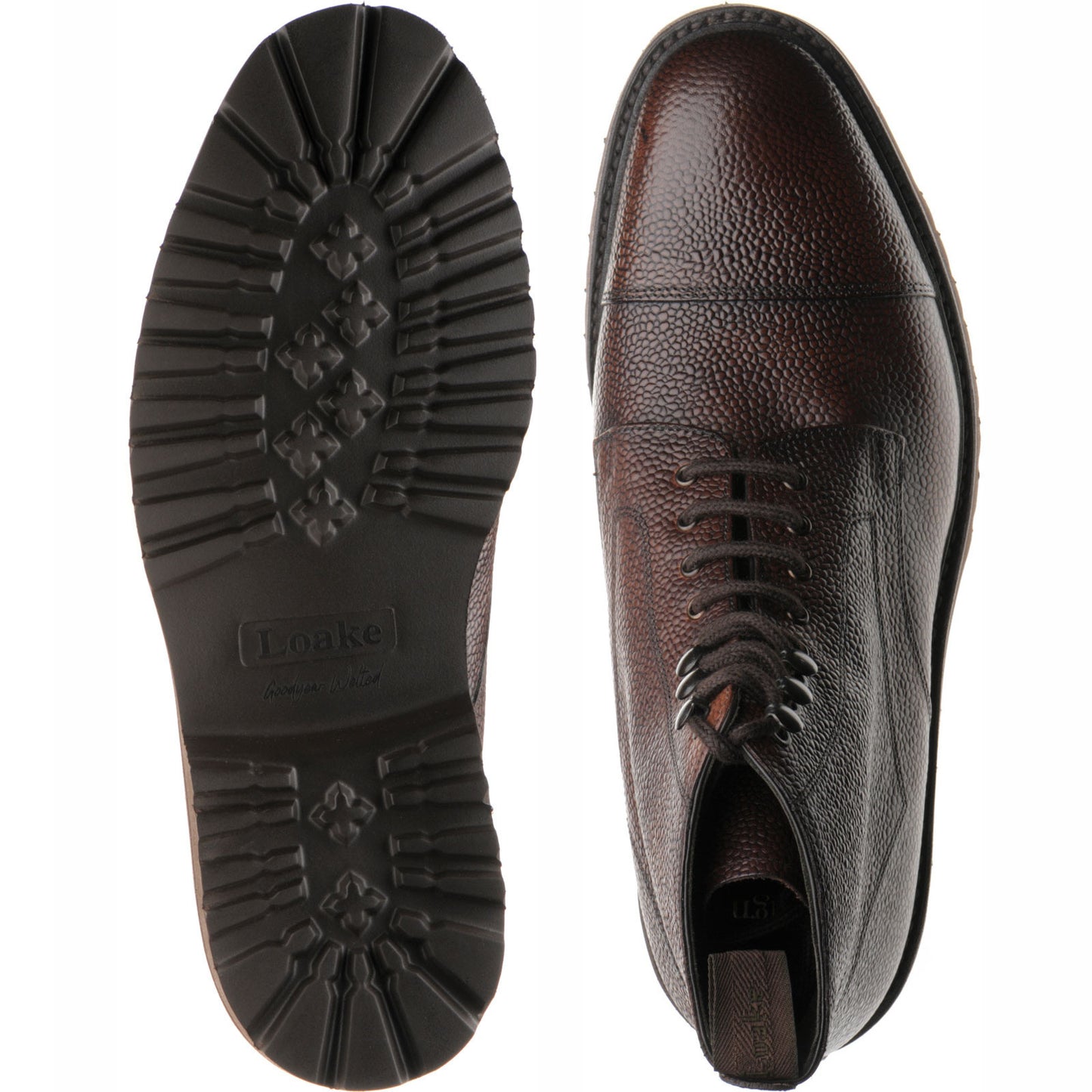 Product image for Loake Aquarius in dark brown grain